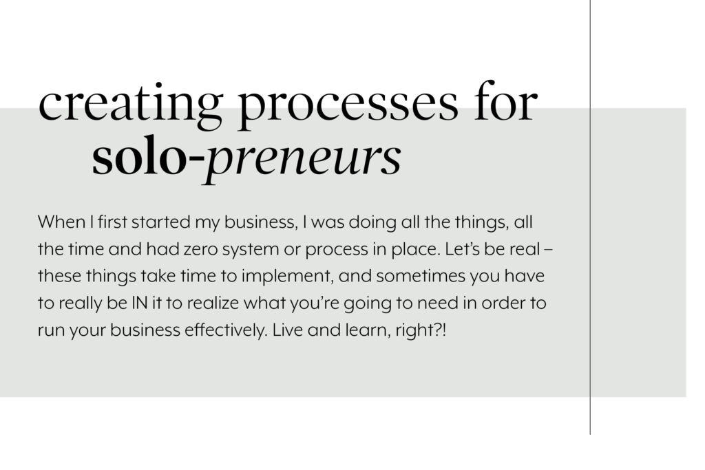Creating Processes for Solopreneurs