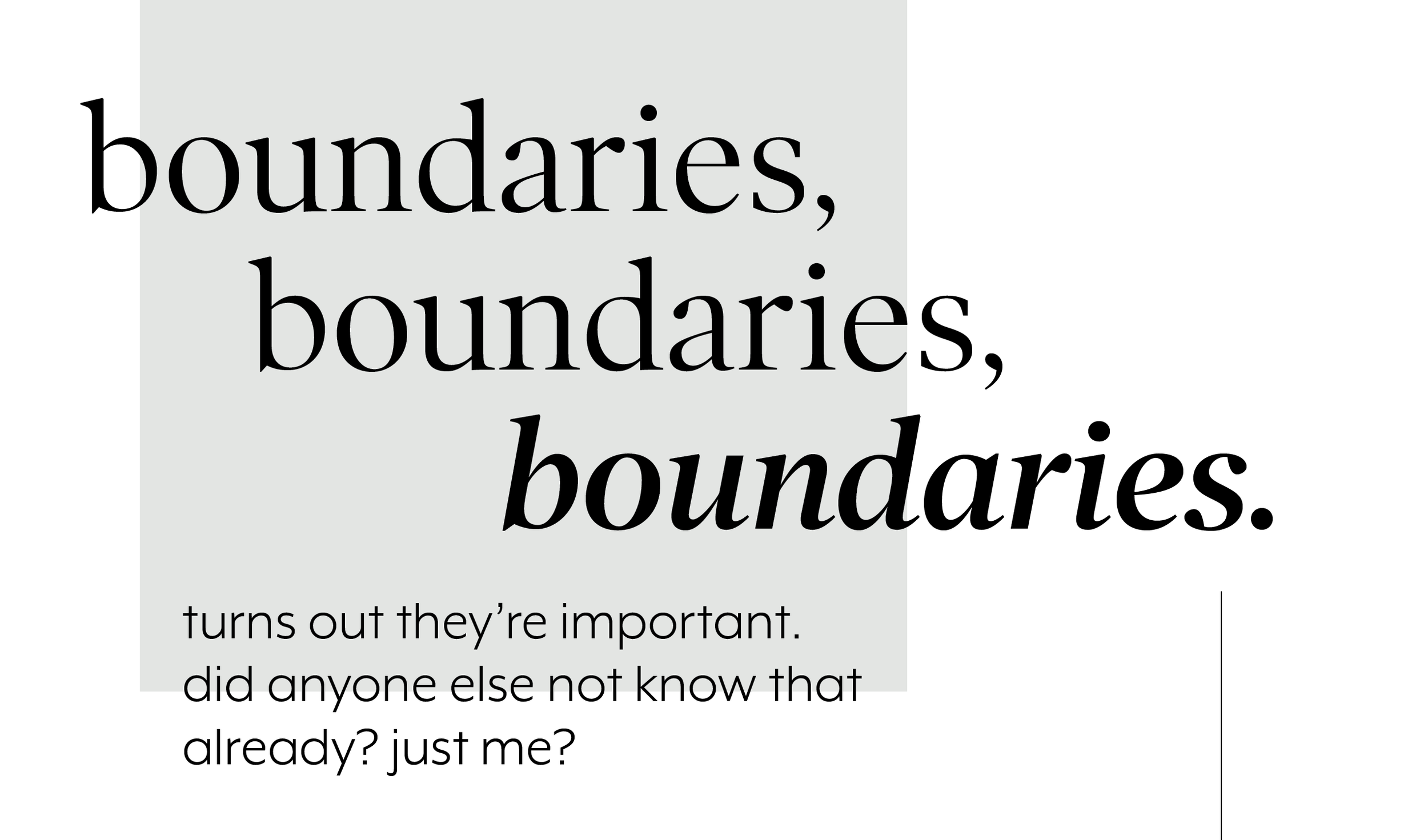 Setting boundaries (for all business owners)